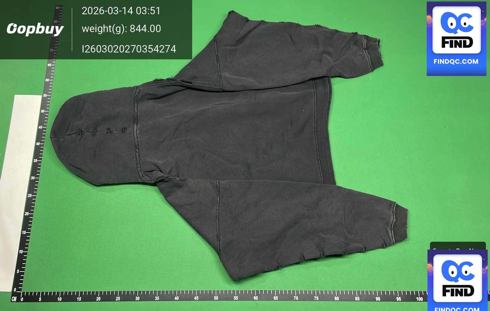 ENFANTS RICHES DEPRIMES Black Hoodie — zdjęcie QC 2