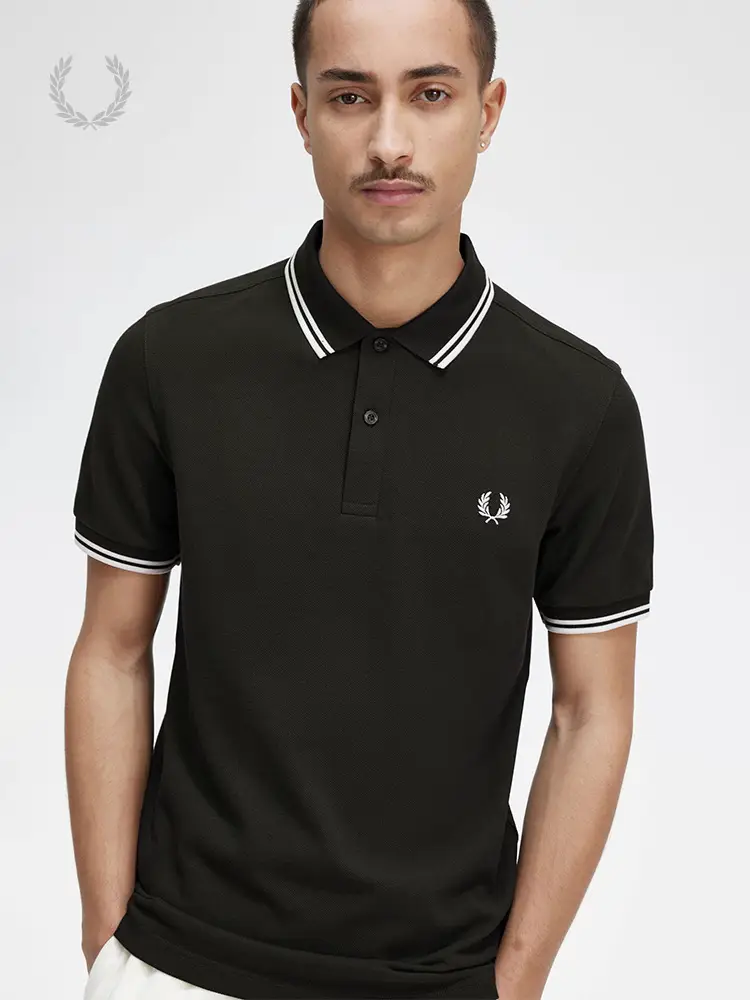 Fred Perry Men Polo Shirt 2025 Spring Short Sleeve Casual Heavy weight Wheat Ear Embroider Colorful T-Shirt M3600
