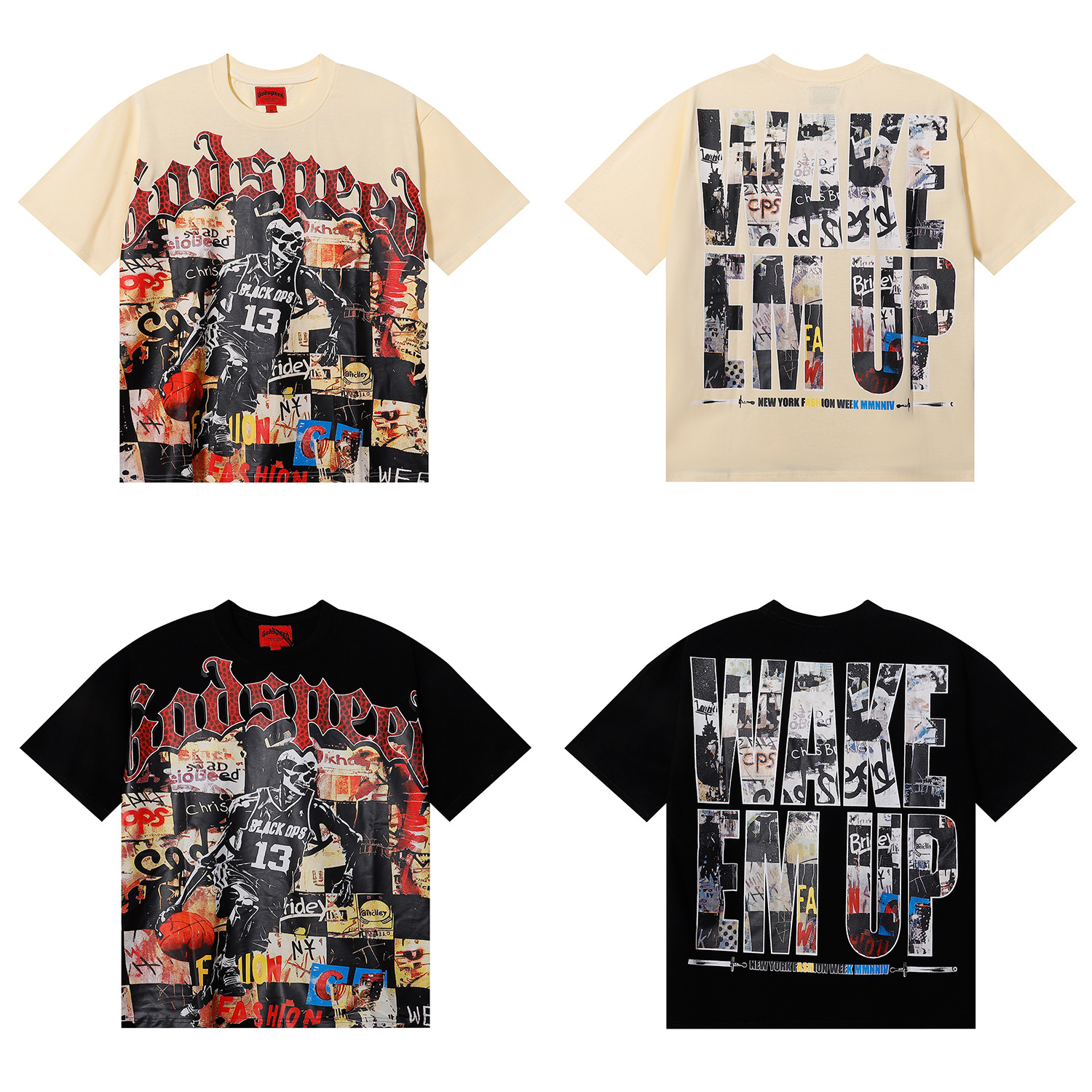 2025 Summer New European and American Trendy Brand Men and Women Couple Wear Large Size Loose Pullover Short-Sleeved T-Shirt Youth Tee