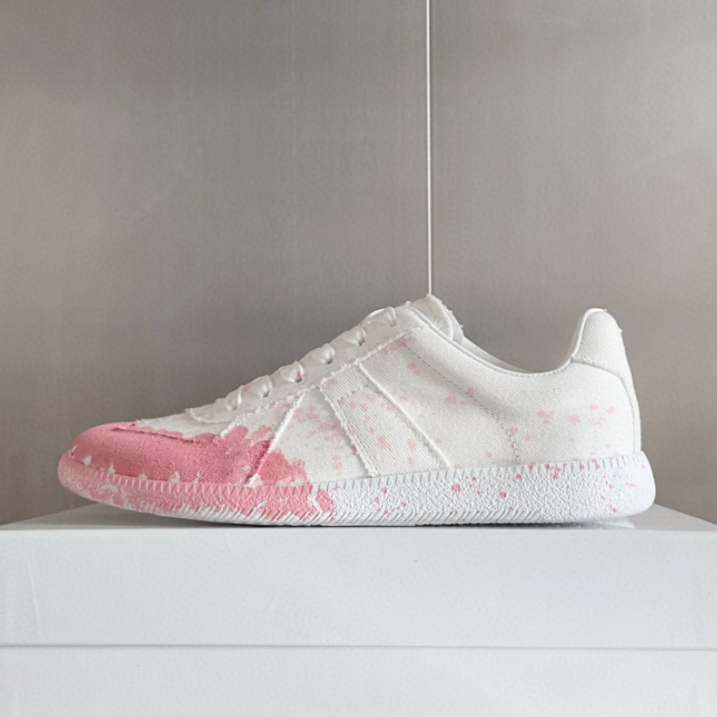 Gao Ding MM6 ~ Classic Couple's German Training Shoes Leather Color Matching Soft Bottom Casual sneaker Shoes Low White Shoes QC-Foto von 1688 auf Qualit.ly