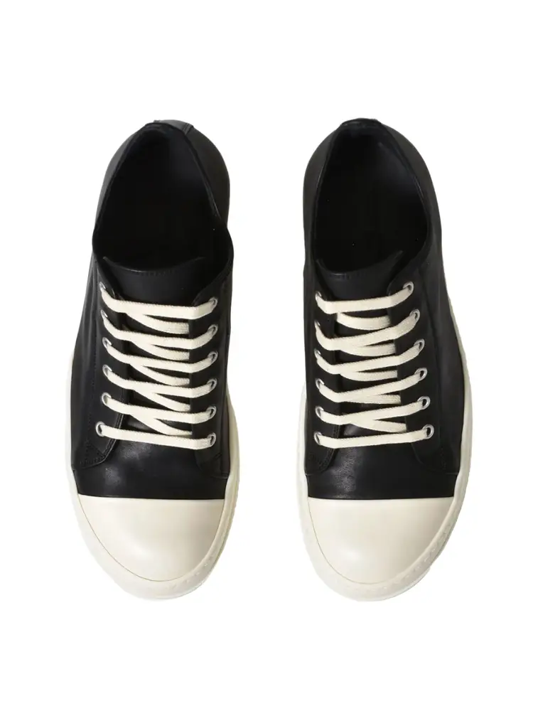 Summer Fashion Catwalk Shoelace Main Line First Layer Cowhide Men Genuine Leather parka High Street Low Top Casual Sports Shoes Trend