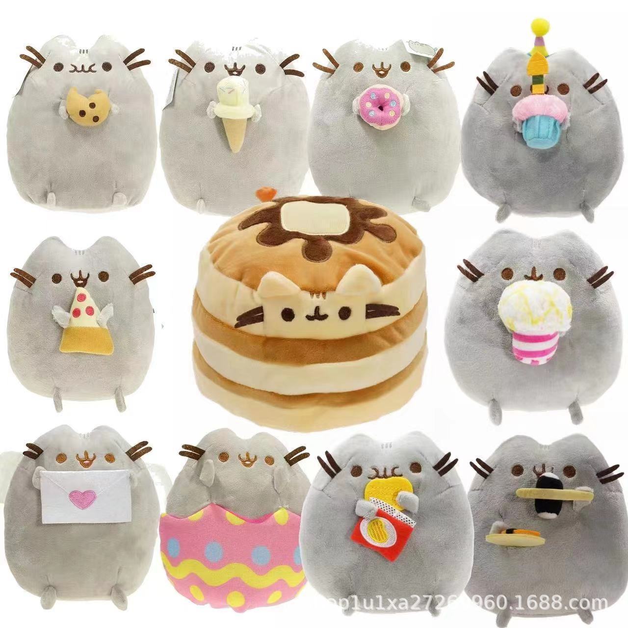 Cross-Border Plush Toys Fat Cat Gray Cat Doll Plush Toy Cat Doll Grabber Doll Manufacturer Foto QC de 1688 na Qualit.ly