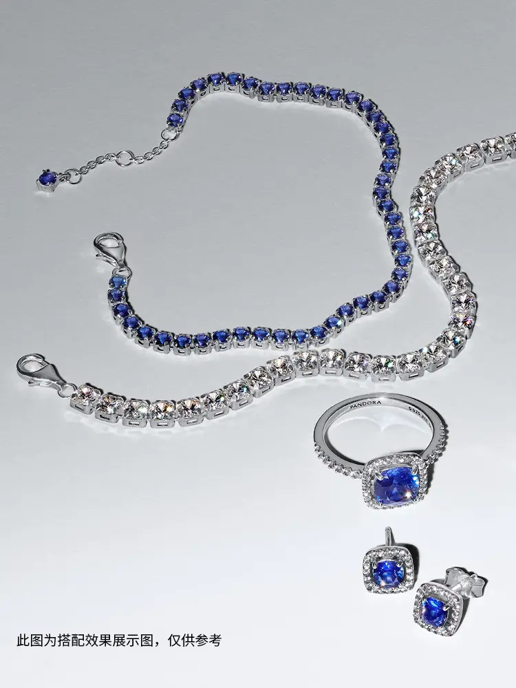 [New Year Gift] PANDORA Pandora Shining Eye-Catching Tennis Bracelet Adjustable Stackable