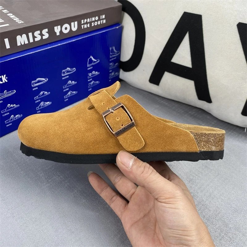 金属扣外穿半包真皮半拖鞋 Foto QC da WEIDIAN su Qualit.ly