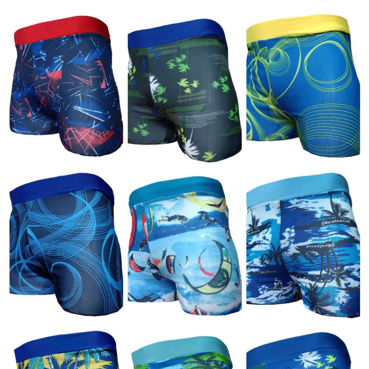 Swimming trunks wholesale new wide-brimmed men's adult swimming trunks boxer hot spring swimming trunks seaside beach swimming trunks wholesale