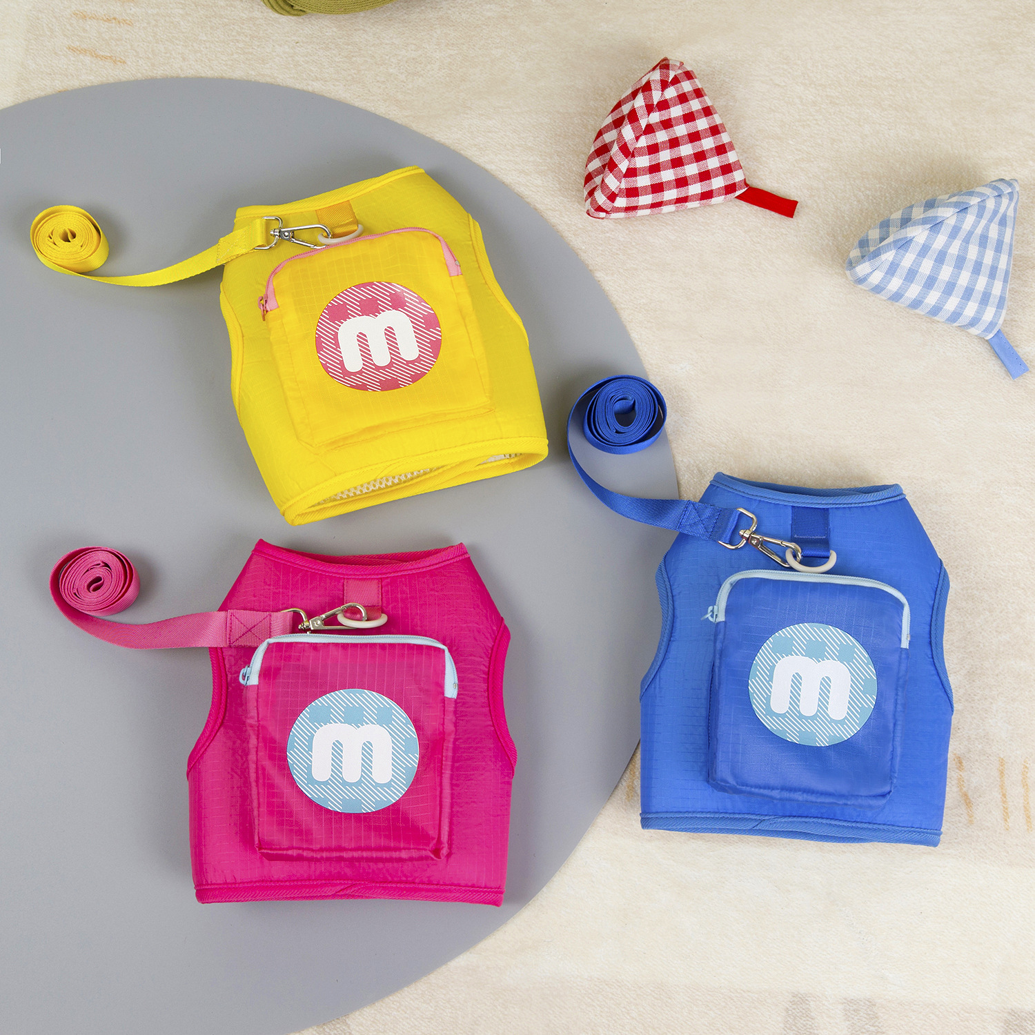 Pet Clothes Dog Chest Back Traction Rope Vest Teddy Cat Clothes Pet Clothing 25 Stereo Bag Chest Back