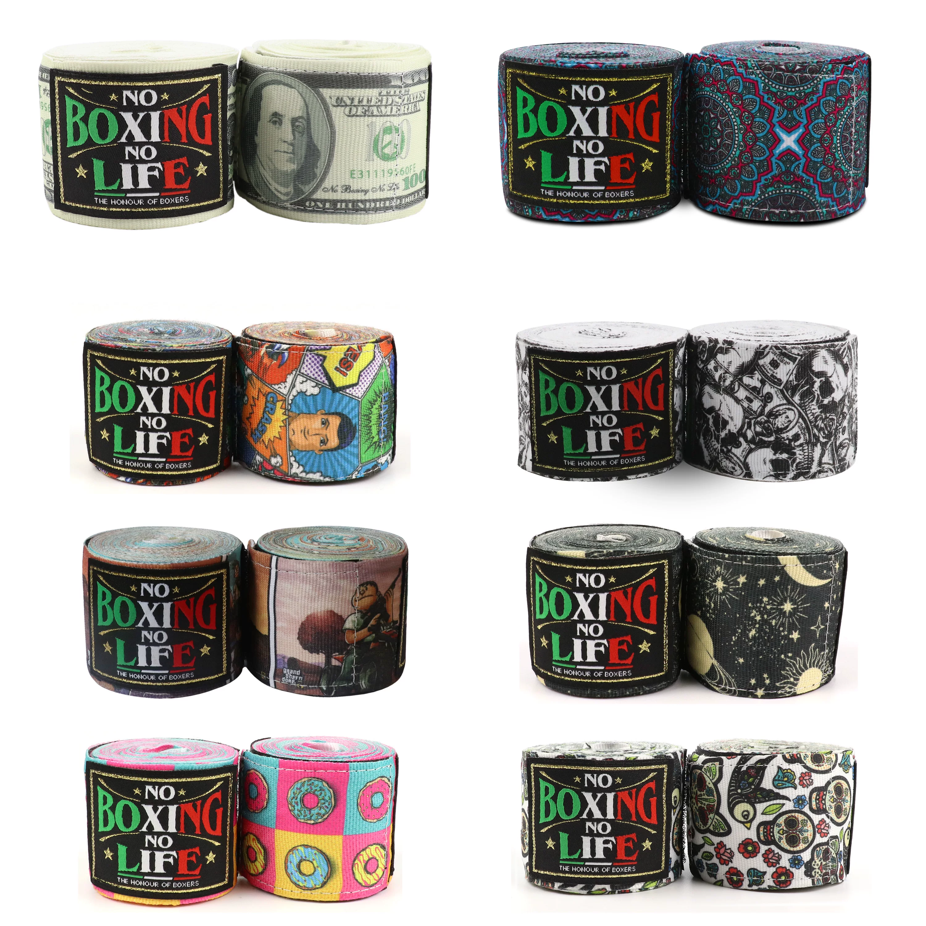 NoboxingNolife brand hand wrapped in tens of thousands of US dollars, boxing hand wrapped with kneading combat bandages