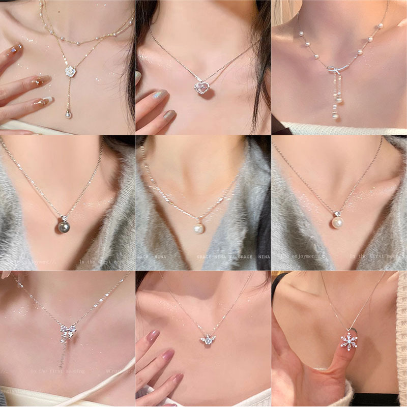 Titanium steel necklace niche design necklace women do not fade women summer fashion simple temperament net red jewelry wholesale