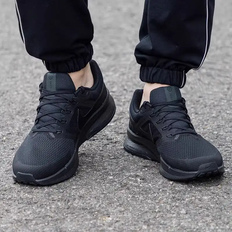 Nike Men's Shoes Black Plaid Lightweight Breathable Spring 2025 New arrival Black Warrior Men Sports Shoes Running Shoes