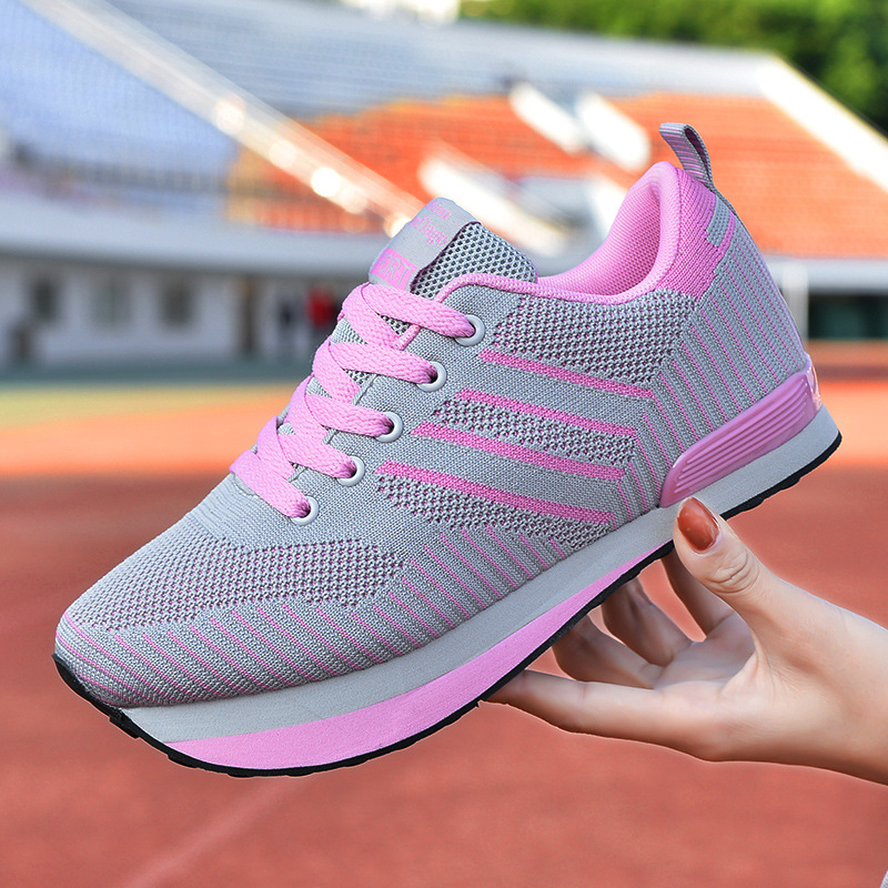 Factory Direct Supply of Autumn and Winter New Negative-Heeled Shoes for Women, High Front and Low Back Shoes Instead of Shoes, Ground Sneakers, Women's Shoes