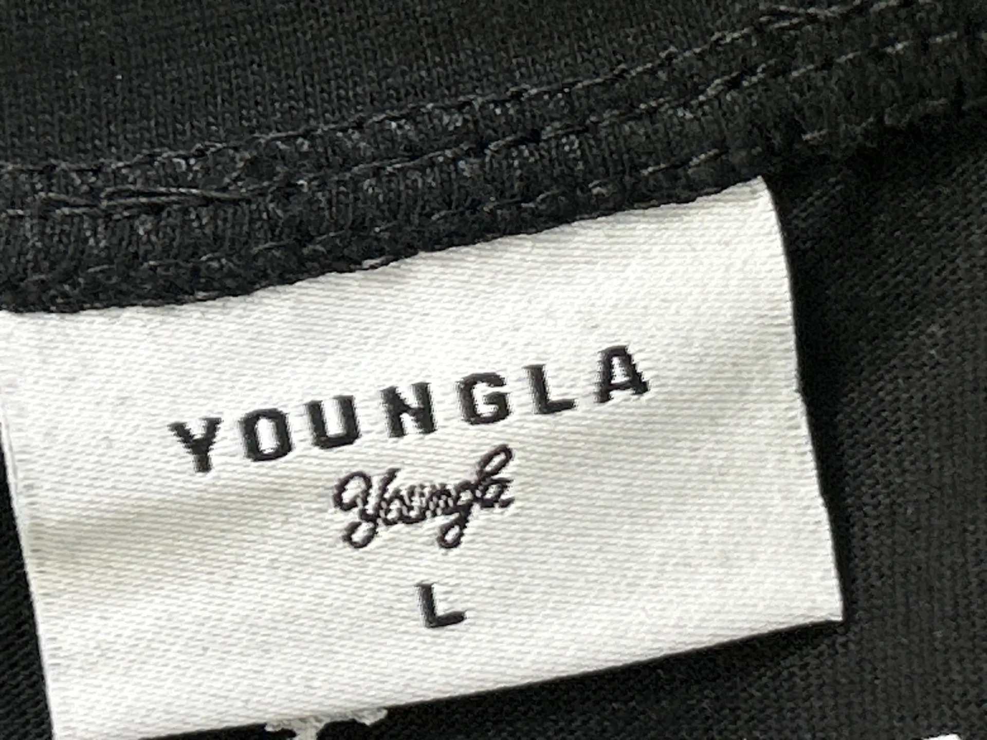 YOUNGLA T-Shirt Black Size L