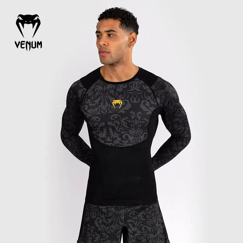 Venum X Topuria Unmatched Male Bodysuit Sports Long sleeves Boxing Fitness Training Running