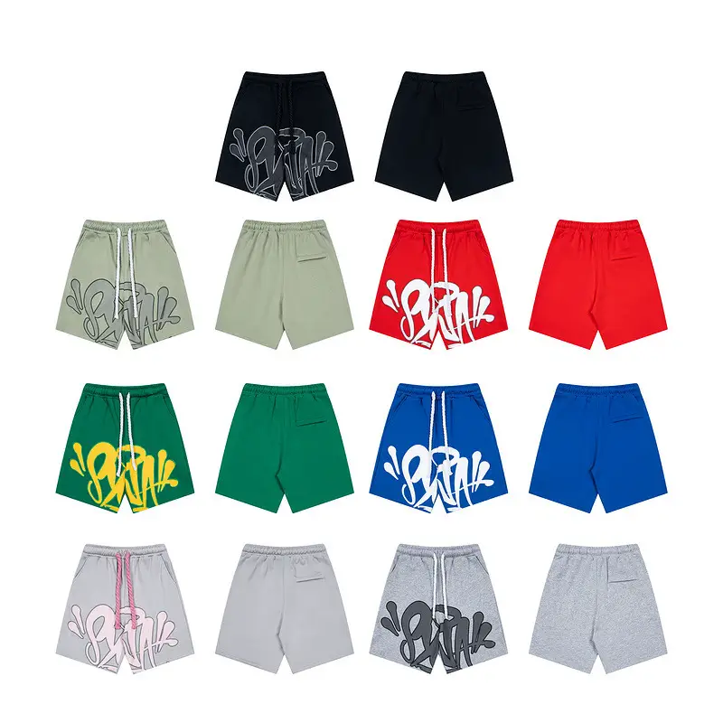 Cross-border New American High Street Fashion Brand Summer Sports Leisure Foam Printing European and American Men's and Women's Sports Shorts