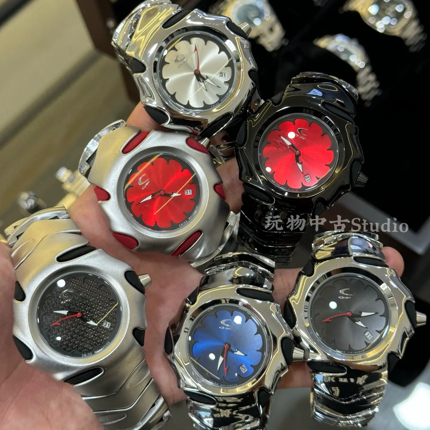 Playful Blade Alien Watch Non Oakley Retro European and American Watch Advanced Ins Niche Design Trendy Accessories