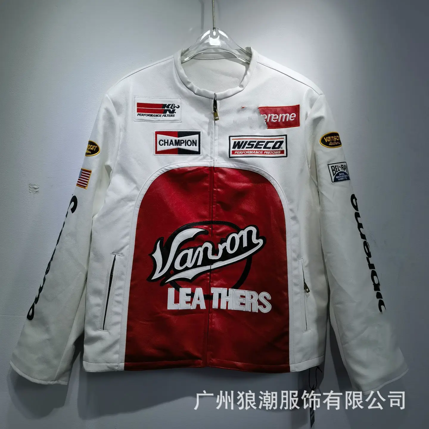 European and American Fashion Motorcycle Racing Leather Jacket Riding Vintage American Motorcycle Embroidered pu Leather Jacket for Men and Women