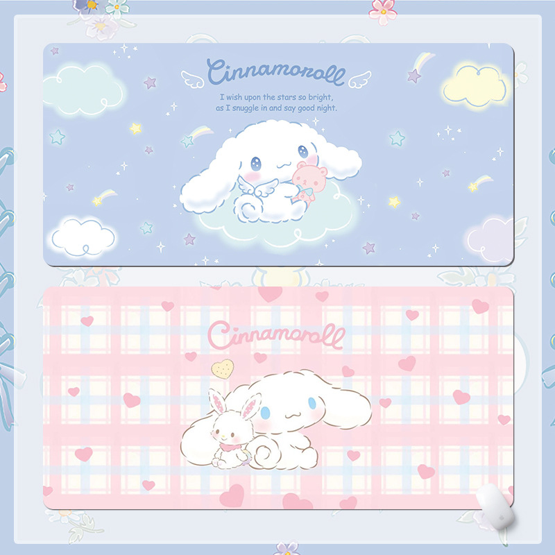 Yugui Dog Mouse Pad Oversized Cute Cartoon Girl's Office Desk Pad Girls Heart Computer Keyboard ins Style