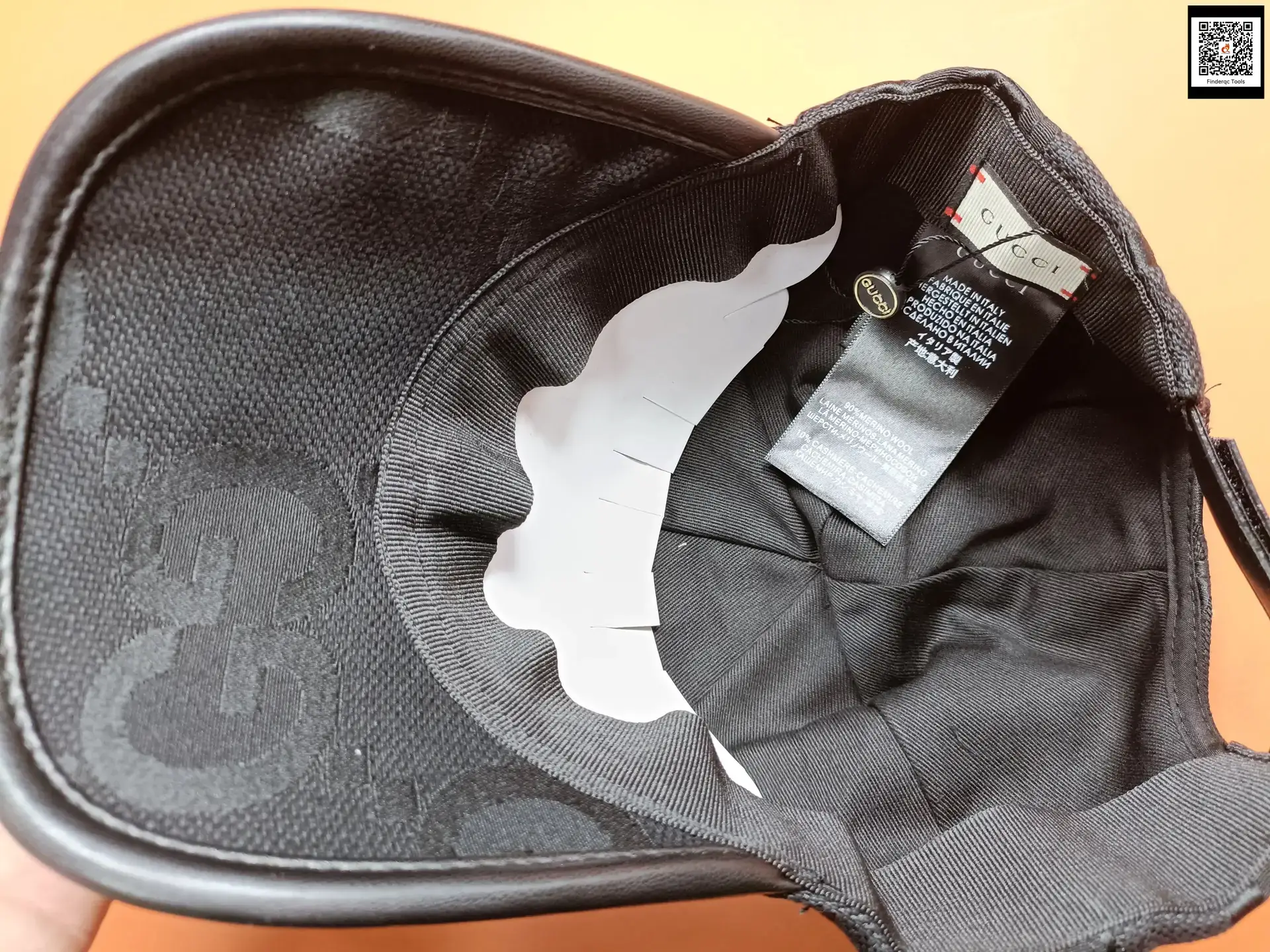 Gucci Black GG Canvas Baseball Hat