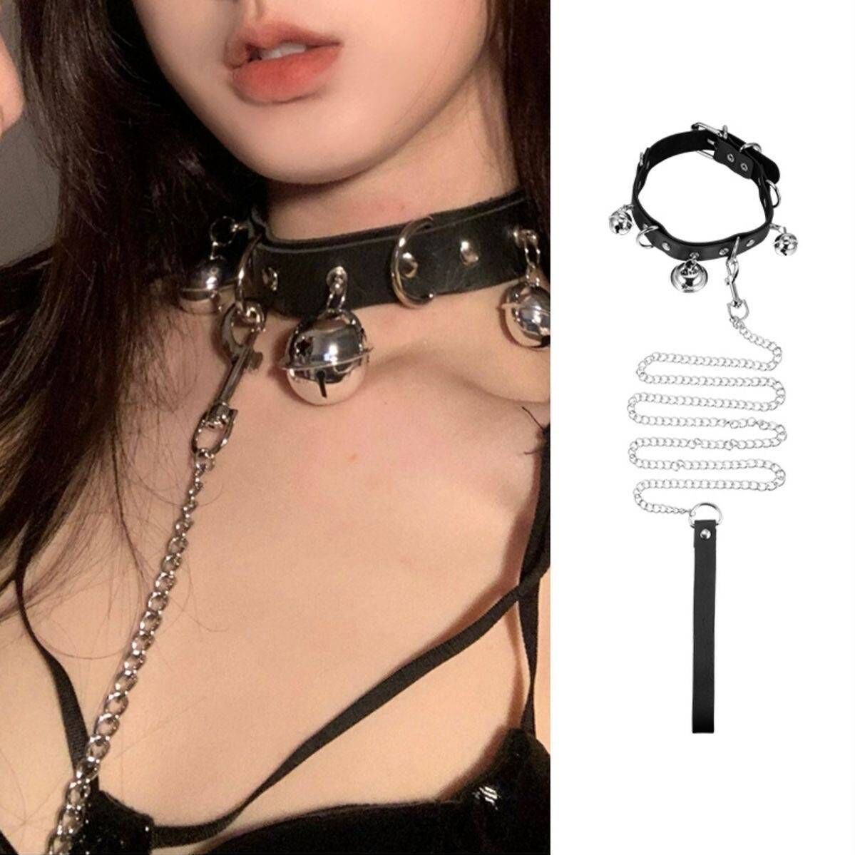 Bell Leather Necklace with Unique Niche Design, 2025 New High-End Choker Accessory for Women
