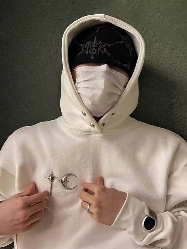 2025 New Tc Thug Club ™ Niche Trendy American Autumn and Winter Pure Cotton Men's Couple Hooded Sweatshirt
