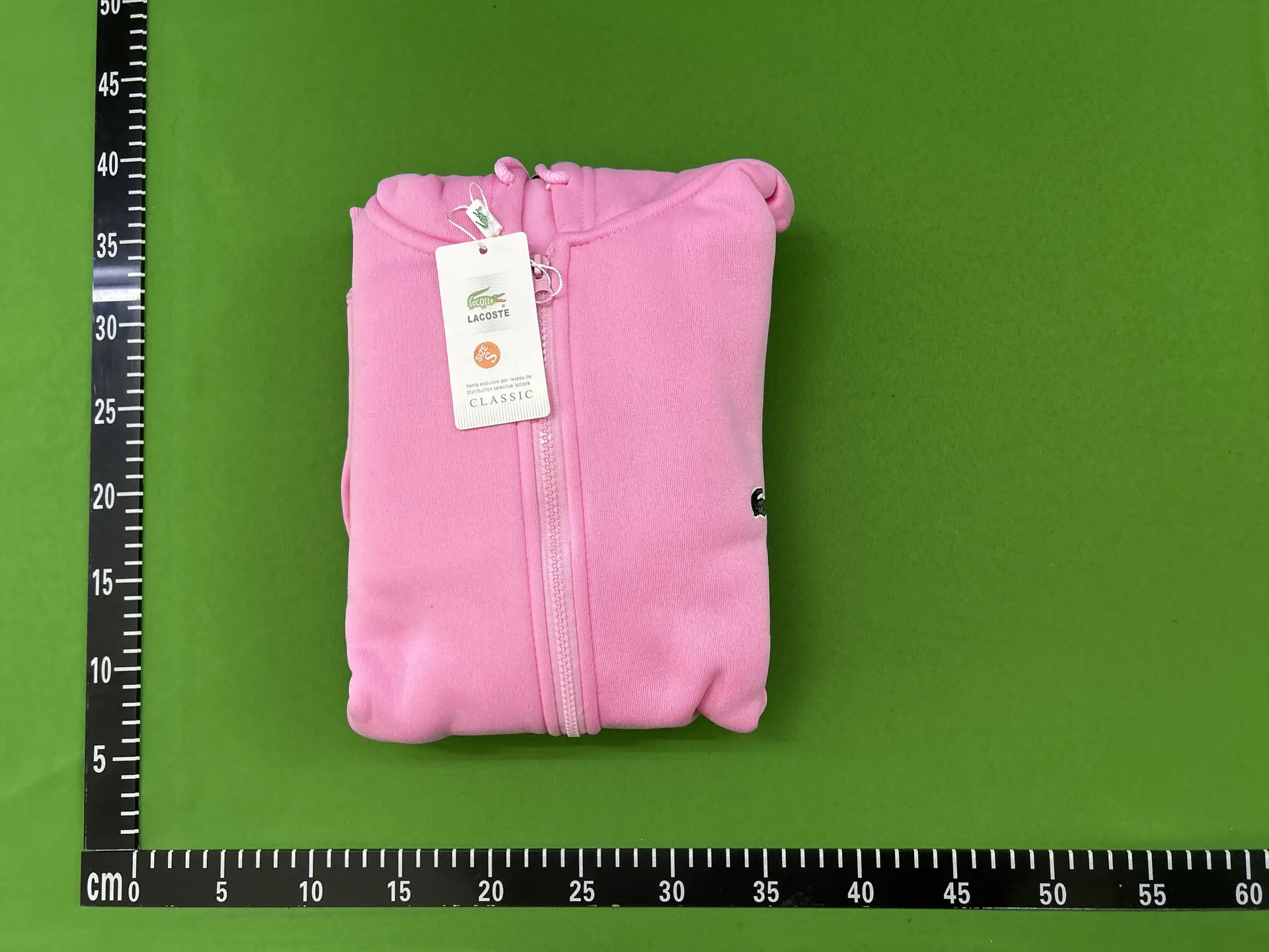 Lacoste Pink Zip Hoodie