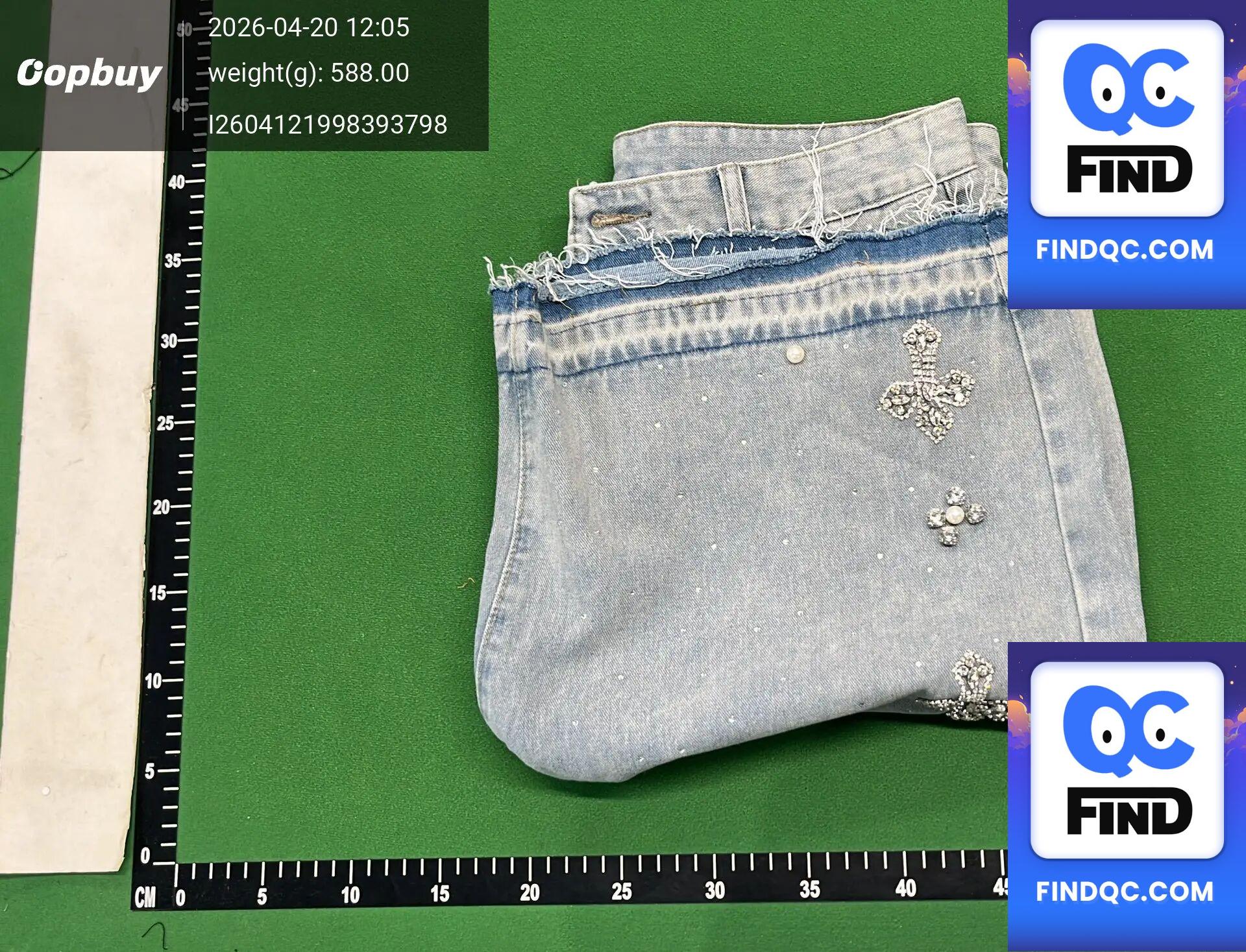 European and American Cross-Border High Street Full of Diamonds 2025 New Hip-Hop Cross Straight Hot Diamond Denim Shorts Five-Point Jeans QC