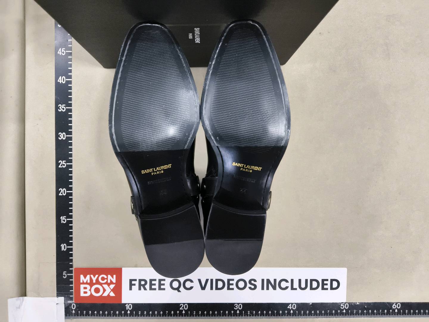 Saint Laurent Paris Black Leather Chelsea Boots QC