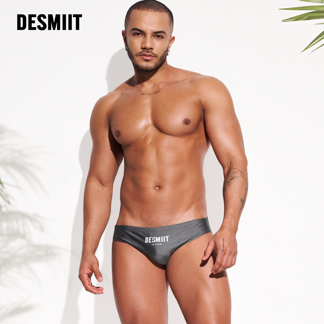 Cross-Border Supply of New Desmiit Men's Briefs, Low-Waisted, Sexy, Anti-Embarrassment, Quick-Drying S3314