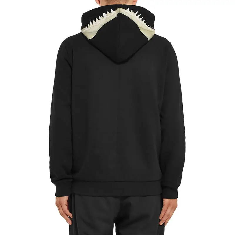 Autumn and Winter Clothing Fashion Trendy Street Stylish Shark Teeth Print pure cotton Hoodies for Men and Women Couple pullover Sweatshirt
