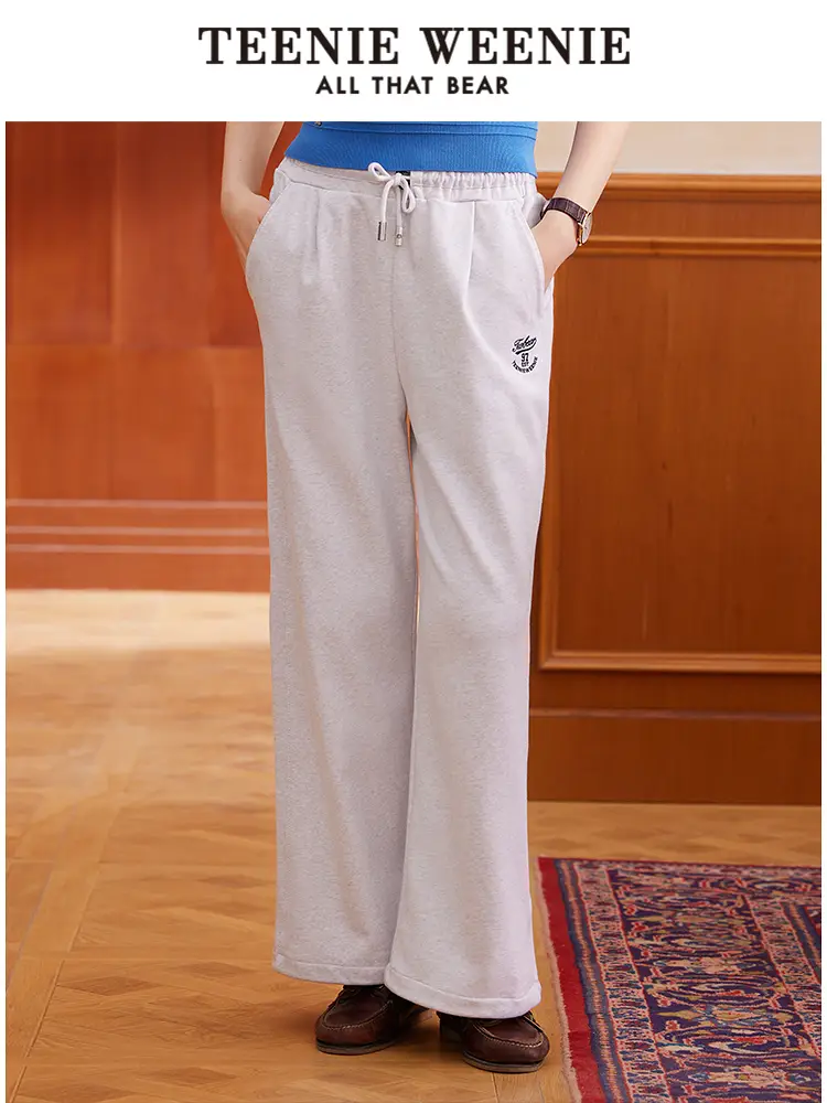 Teenieweenie Bear Women's Sweatpants 2025 Spring New Arrival Multi-Style Fashion Loose Straight-leg Casual Pants