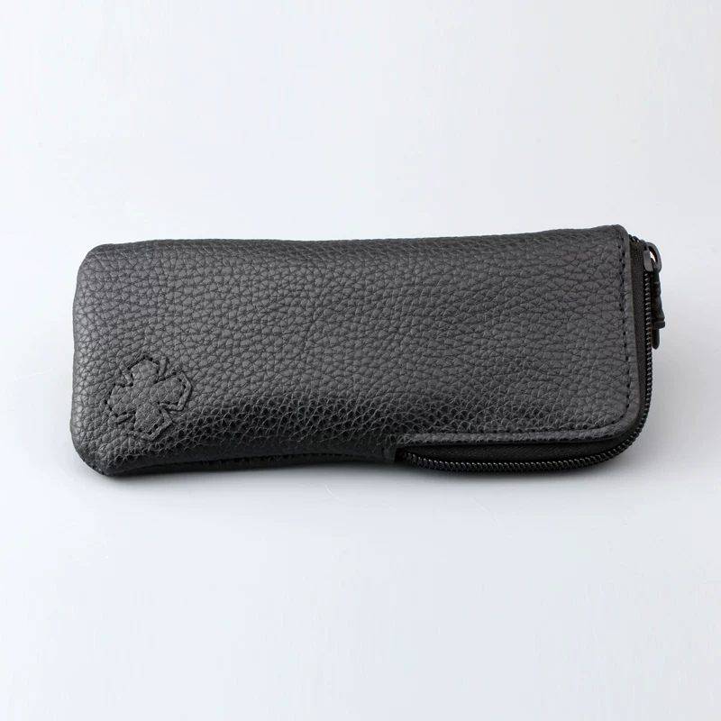 Portable Retro Glasses Bag with Hook, Punk Sunglasses Storage Bag, Trendy Pu Leather Glasses Case, Car-Mounted Anti-Pressure Glasses Bag