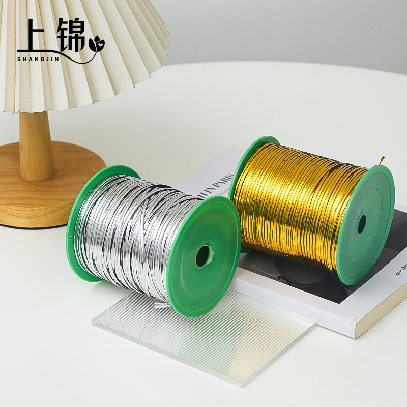 Golden cable tie silver cable tie magic belt floral tie wire iron wire strap flower packaging material metal wire coil