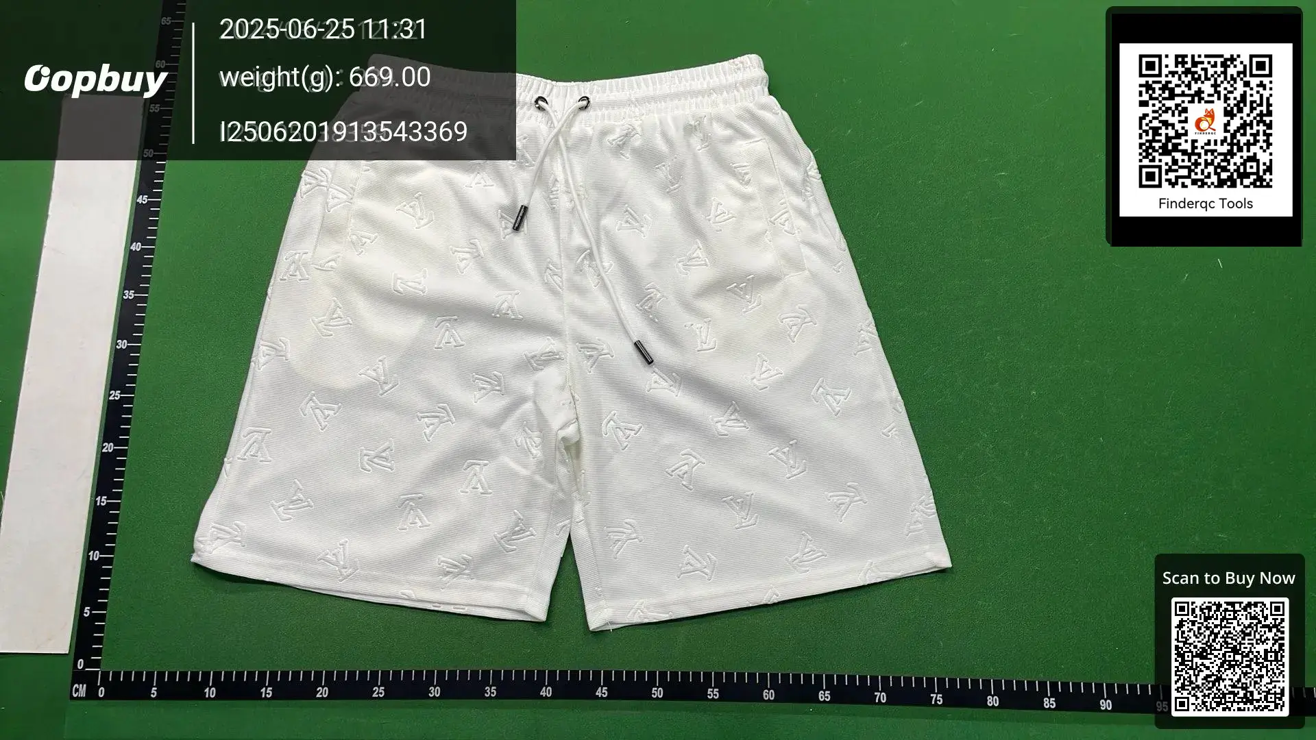 Louis Vuitton Monogram Shorts White