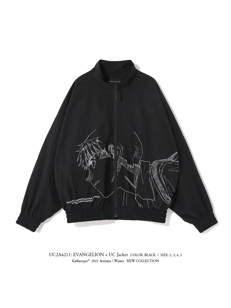 Undercover Youth Comic Original Super Loose Luminous Fluorescent jacket Bat Sleeve Men and Women Embroider Outwear