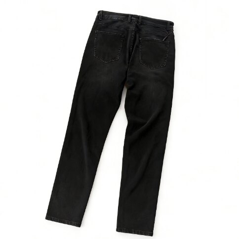 Deep Blue Jeans with a Pocket Inside the Back Pocket 77061272