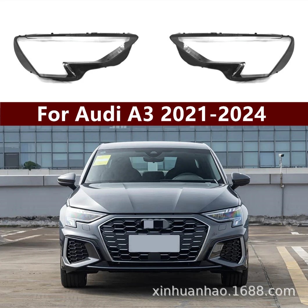 Suitable for Audi A3 large lampshade 20-21 Audi new A3 headlight transparent lampshade headlight headlight headlight