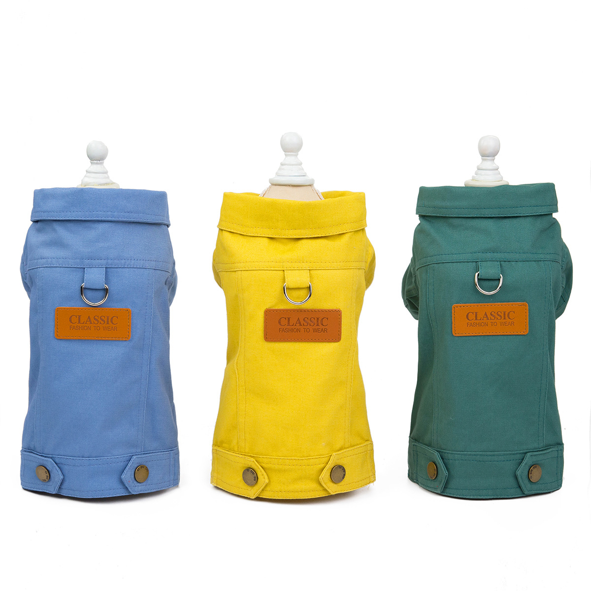 Pet clothes dog clothes autumn and winter New teddy dog pet clothing denim suit 19 color denim