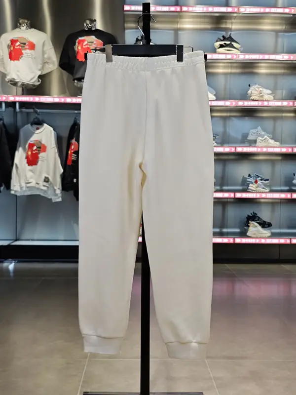 Li Ning Sweatpants Women's 2024 Spring New Sports Life Series Plaid Breathable Jogger Pants Pants Aklu032