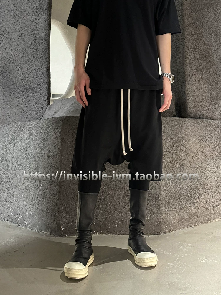 INVISIBLEIVM Dark RO Black Pentagram Pants Haren Loose Pants Haren Pants Casual European, American, Korean Version Men