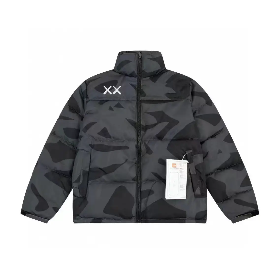 Foreign Trade New Model Beijia 1996 Cotton Jacket Co-Branded Splicing Style for Men and Women Couples Full Printed Pattern Winter Cotton Jacket
