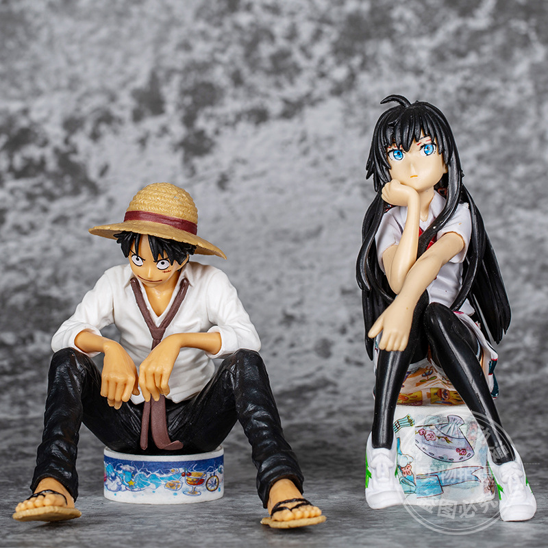 One Piece High-Quality Gk Series Peripheral Figures Wholesale Luffy Yukino Anime Model Car Interior Decoration Ornaments