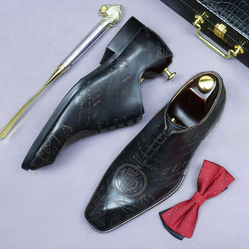 [Big Sale] Whole Leather Genuine Leather Oxford Cow Leather Men's Formal Shoes Men's Shoes Formal Shoes