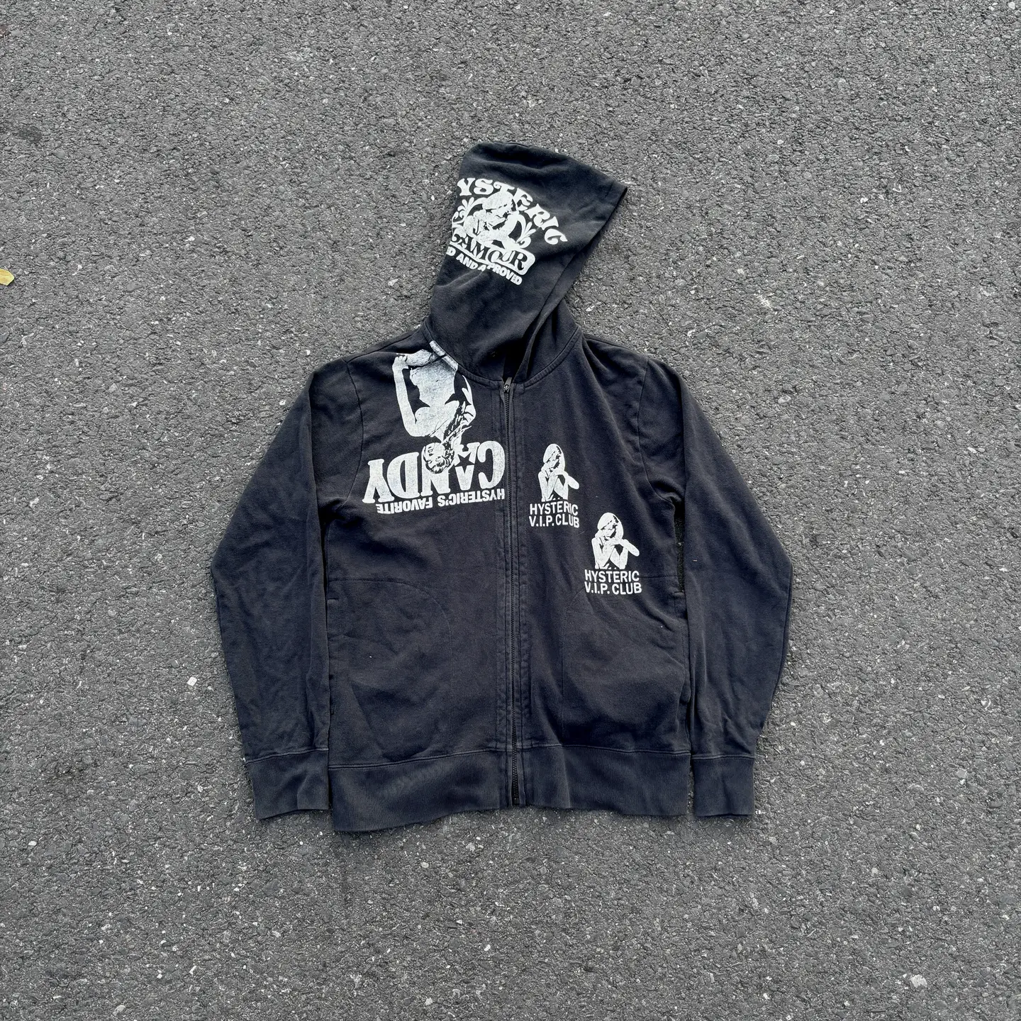 Instant stock of Hysteric Glamour hysterical and charming women's printed hooded sweatshirt