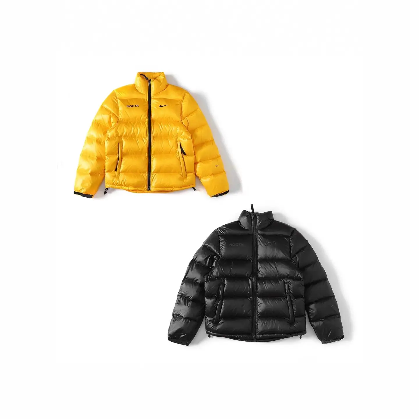 Nocta series co-branded 25ss new winter printing logo casual stand-up collar male duck down jacket couple models