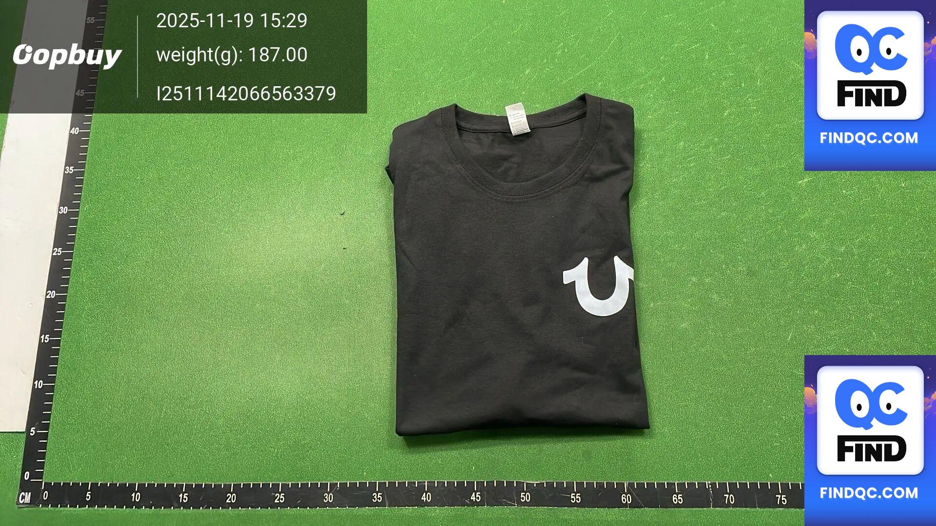 True Religion T-Shirt Graphics T-Shirt Men Cotton Graphic QC