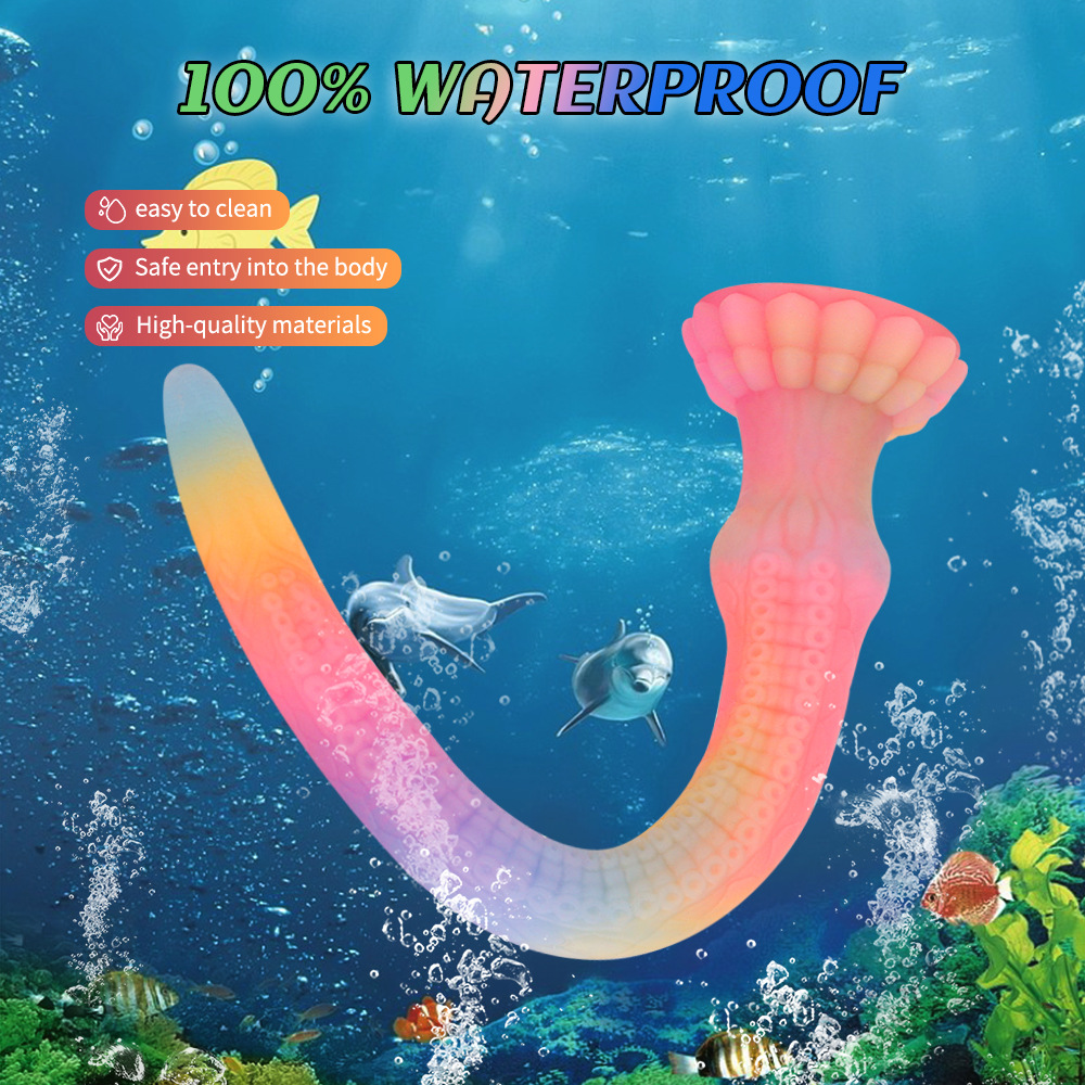 Tentacle shaped phallus simulation phallus masturbation artifact men's and women's back court sex toys silicone sex adult supplies