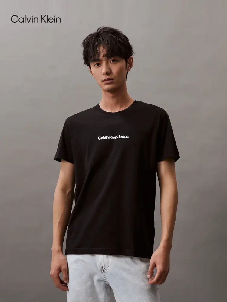 Ck Jeans Summer Men and Women Couple Neutral Casual pure cotton Colorful letter Print Short Sleeve T-Shirt J 400316