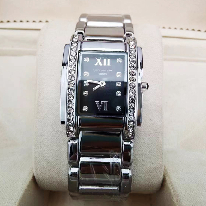 Source Factory Simple Temperament Steel Band Watch Wholesale Ladies Niche Light Luxury Personality Square Plate Waterproof Quartz Watch
