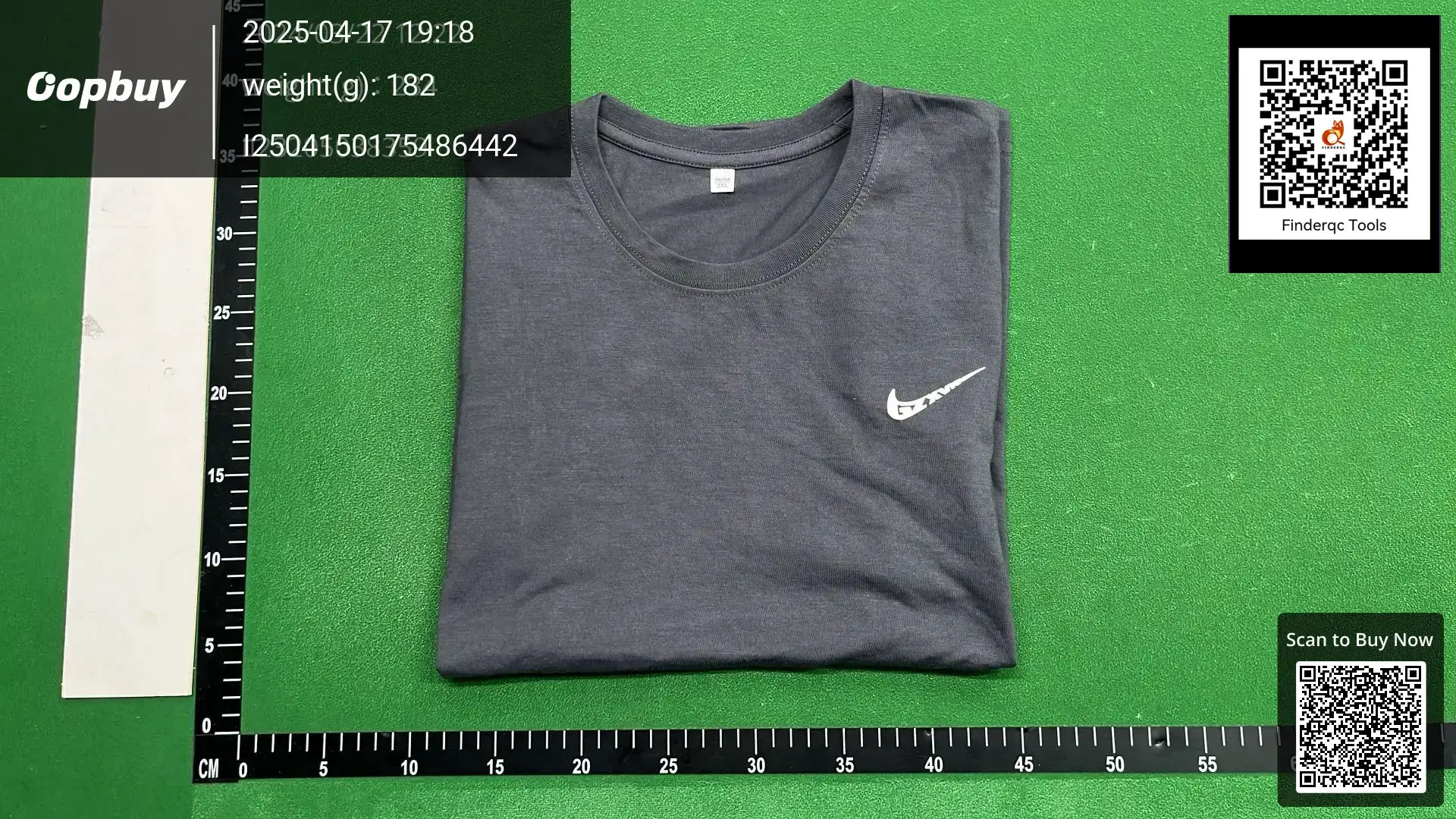 Nike T-shirt men's short sleeve grey