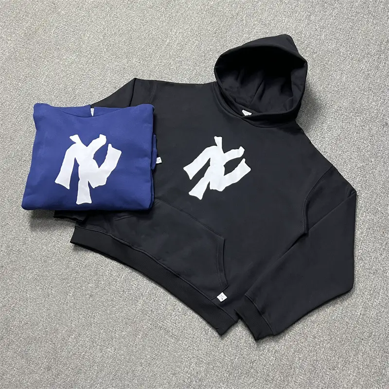 AKIMBO 美式潮牌徽标印花 CLUB hoodie 秋冬男女情侣加绒连帽卫衣
