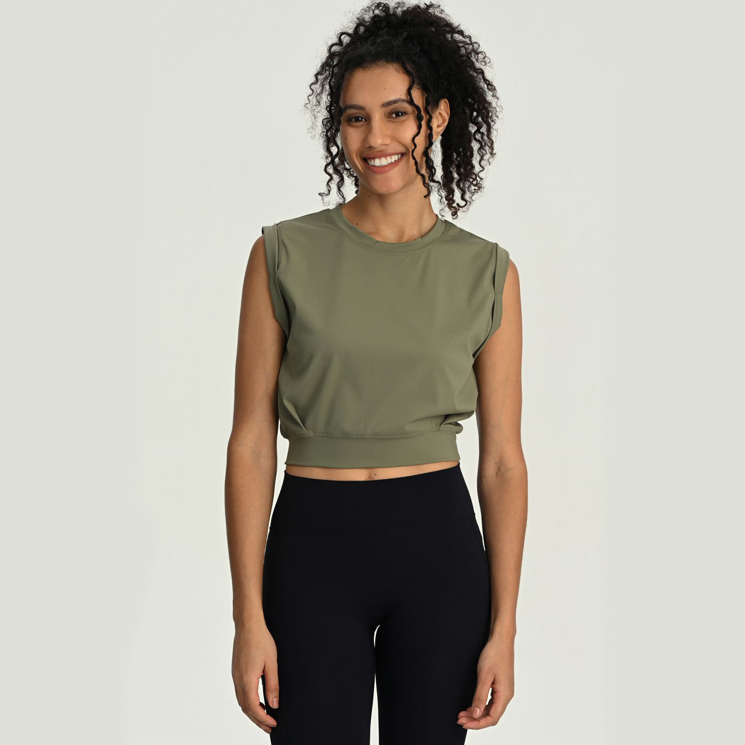 Sports Vest Cross-border Foreign Trade Clothing T-shirt Breathable Quick-drying Sleeveless Yoga All-match Loose Casual Running Top for Women